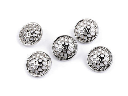Bouton métallique perforé, taille 17,7mm; 36'