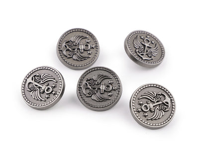 Bouton métallique, taille 17,7mm ; 20,3mm ; 36'