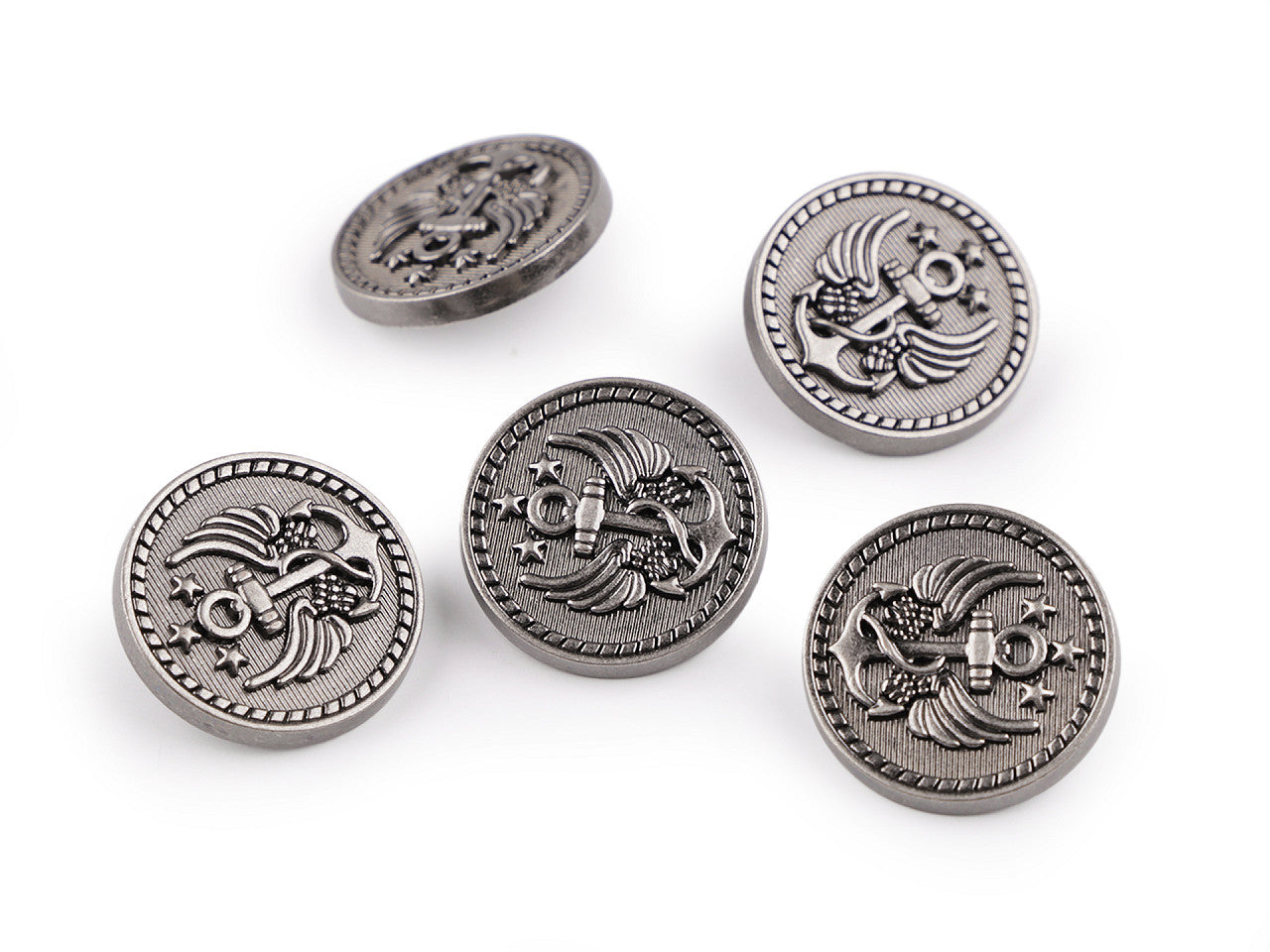 Bouton métallique, taille 17,7mm ; 20,3mm ; 36'