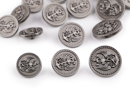 Bouton métallique, taille 17,7mm ; 20,3mm ; 36'