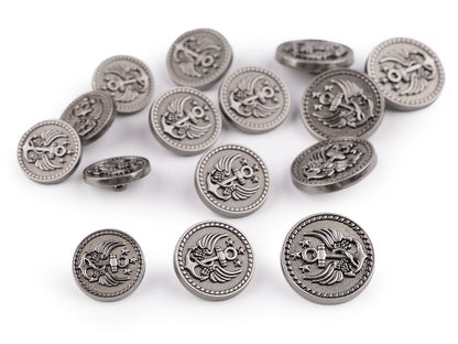 Bouton métallique, taille 17,7mm ; 20,3mm ; 36'