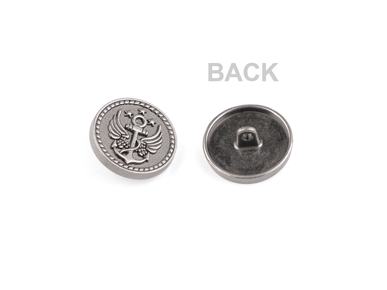 Bouton métallique, taille 17,7mm ; 20,3mm ; 36'