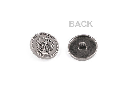 Bouton métallique, taille 17,7mm ; 20,3mm ; 36'