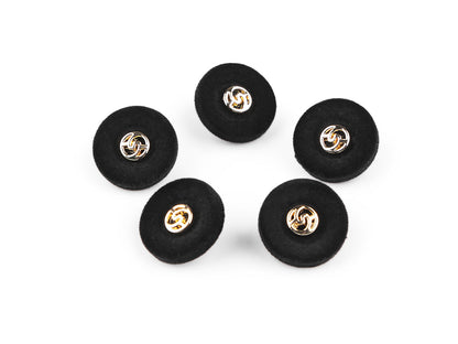 Boutons en velours, taille 17,7mm, 36'