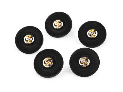 Boutons en velours, taille 17,7mm, 36'