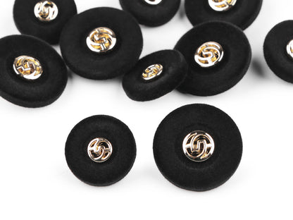 Boutons en velours, taille 17,7mm, 36'