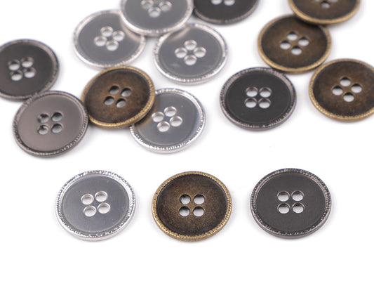 Bouton métallique, taille 17,7mm