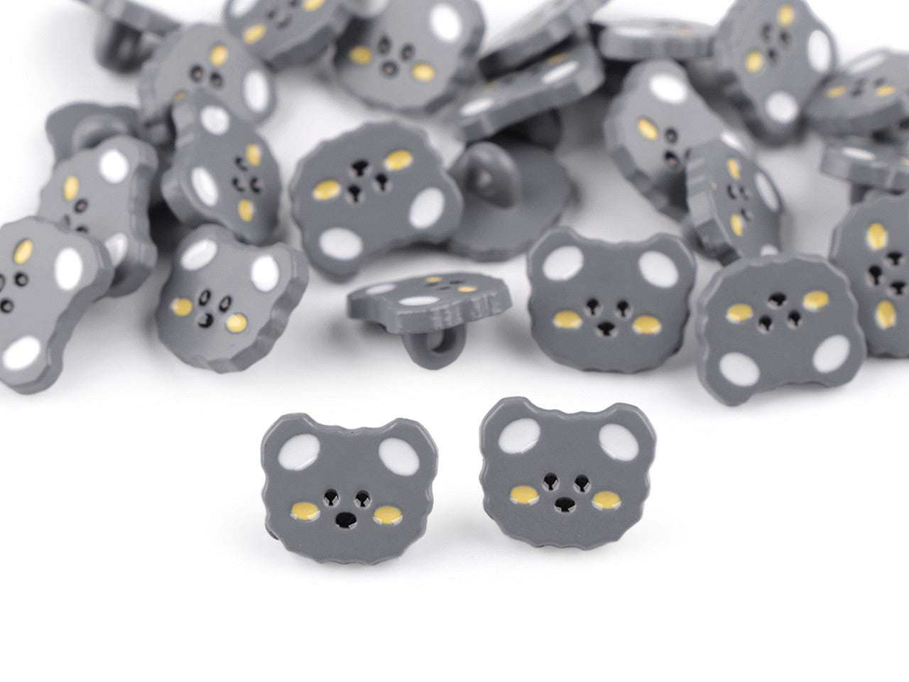 Bouton Ours en peluche pour enfant, taille 15,2mm