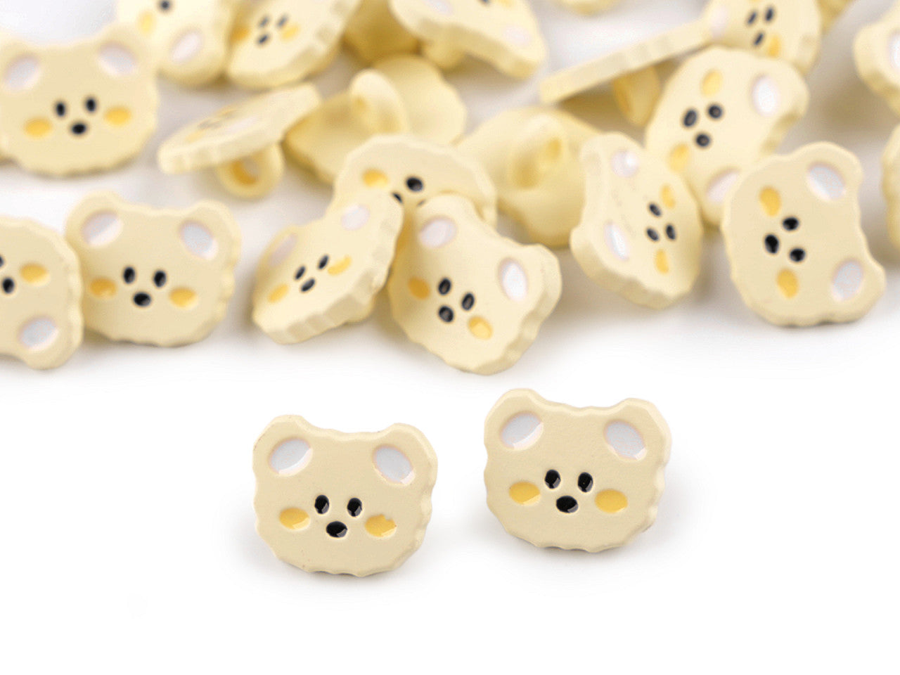 Bouton Ours en peluche pour enfant, taille 15,2mm