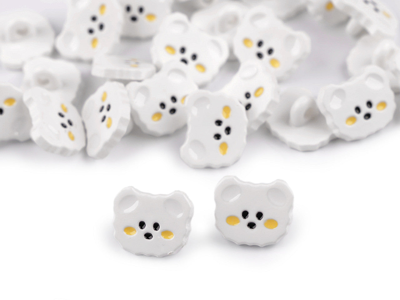 Bouton Ours en peluche pour enfant, taille 15,2mm