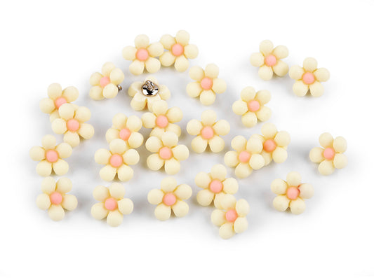 Bouton Fleur 3D, taille 13,9mm