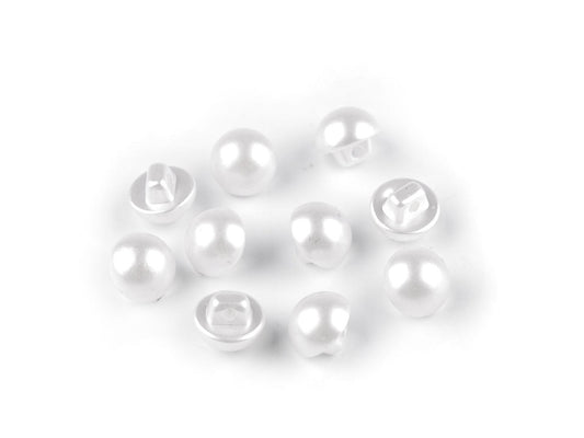 Bouton Perle, taille 10,2mm, 11,4mm