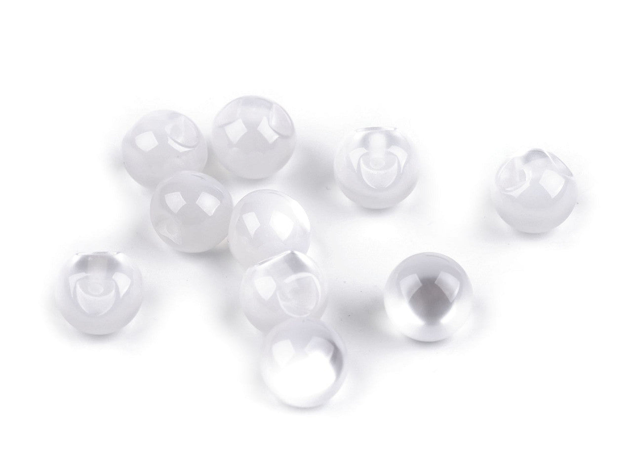 Bouton à coudre Perle/Œil de chat, Ø 10 mm