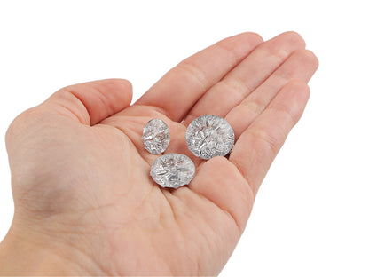 Bouton imitation cristal, taille 12,7mm, 15,2mm, 17,7mm - 10pc