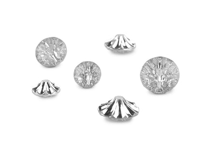 Bouton imitation cristal, taille 12,7mm, 15,2mm, 17,7mm - 10pc