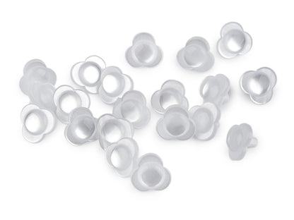 Bouton Fleur nacrée, taille 13,9mm - 20pc