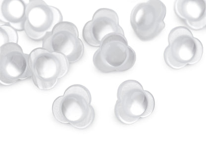 Bouton Fleur nacrée, taille 13,9mm - 20pc