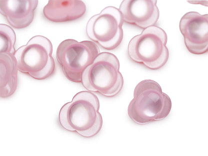 Bouton Fleur nacrée, taille 13,9mm - 20pc