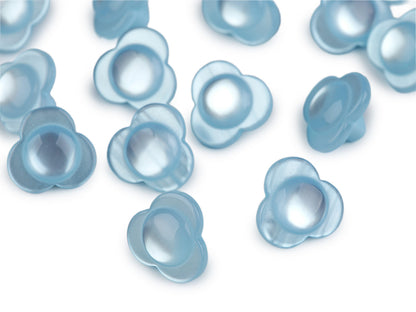 Bouton Fleur nacrée, taille 13,9mm - 20pc