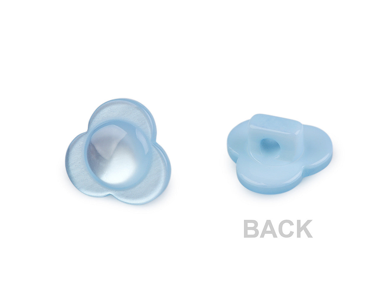 Bouton Fleur nacrée, taille 13,9mm - 20pc