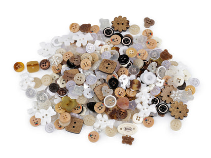 Assortiment de boutons, 500 pièces - 1sachet