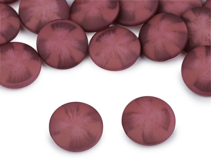 Bouton pour manteaux et vestes - effet velours, tailles 21,1mm, 25,4mm, 30,4mm - 25pc