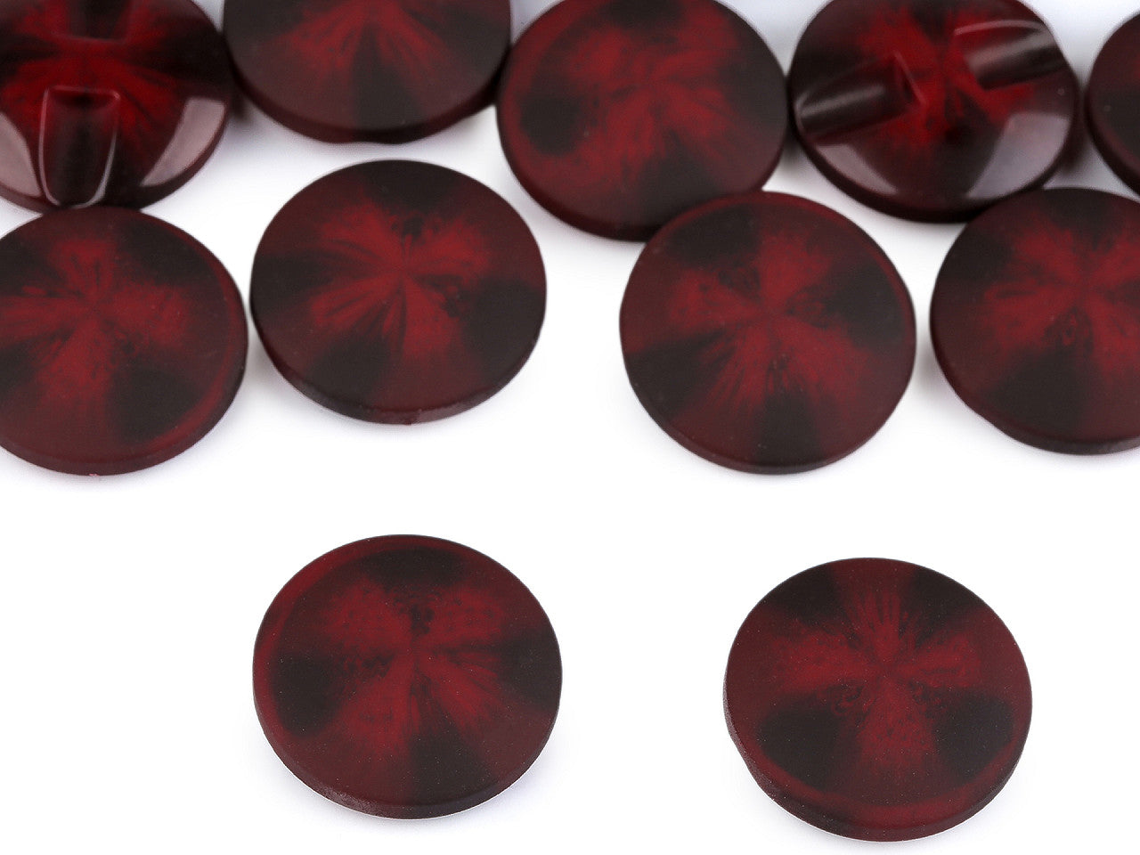 Bouton pour manteaux et vestes - effet velours, tailles 21,1mm, 25,4mm, 30,4mm - 25pc