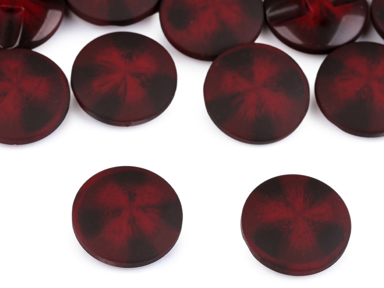 Bouton pour manteaux et vestes - effet velours, tailles 21,1mm, 25,4mm, 30,4mm - 25pc
