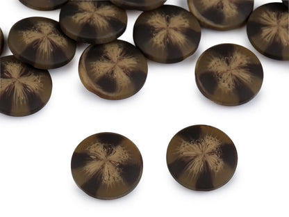 Bouton pour manteaux et vestes - effet velours, tailles 21,1mm, 25,4mm, 30,4mm - 25pc