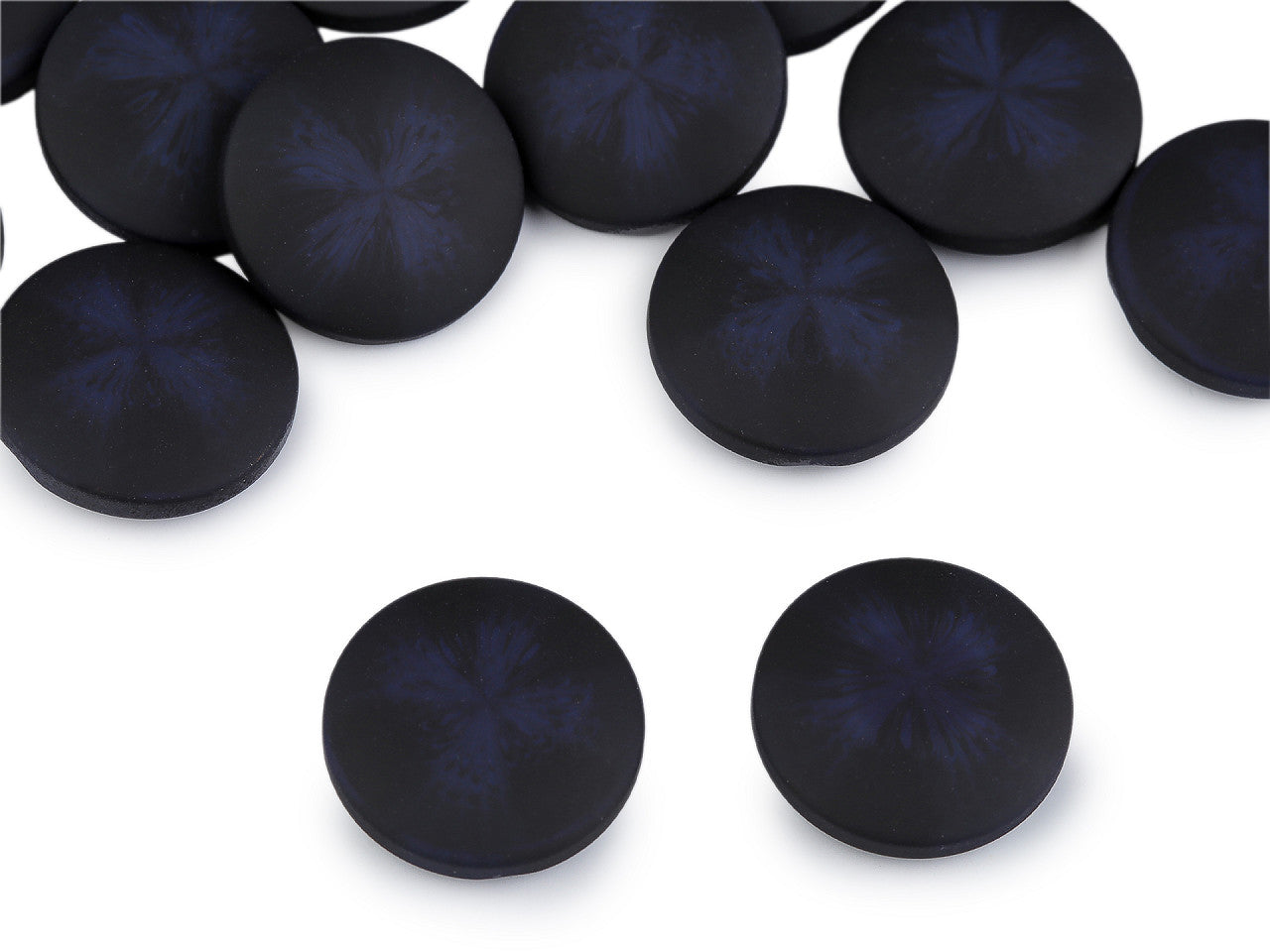 Bouton pour manteaux et vestes - effet velours, tailles 21,1mm, 25,4mm, 30,4mm - 25pc