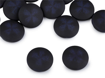 Bouton pour manteaux et vestes - effet velours, tailles 21,1mm, 25,4mm, 30,4mm - 25pc