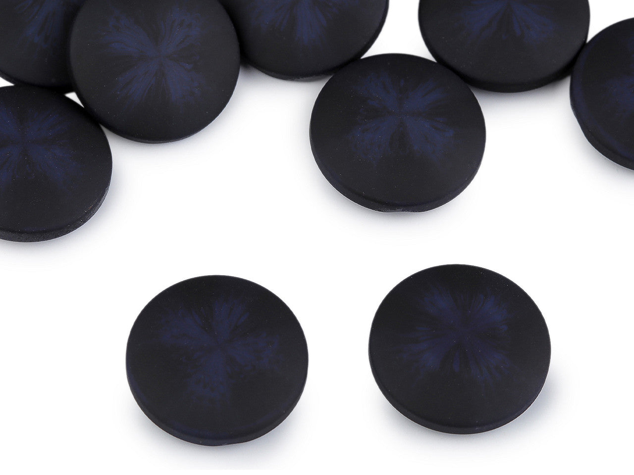 Bouton pour manteaux et vestes - effet velours, tailles 21,1mm, 25,4mm, 30,4mm - 25pc