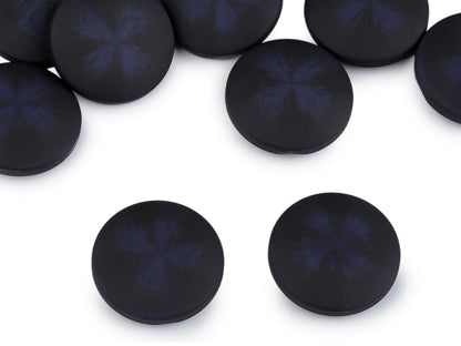 Bouton pour manteaux et vestes - effet velours, tailles 21,1mm, 25,4mm, 30,4mm - 25pc
