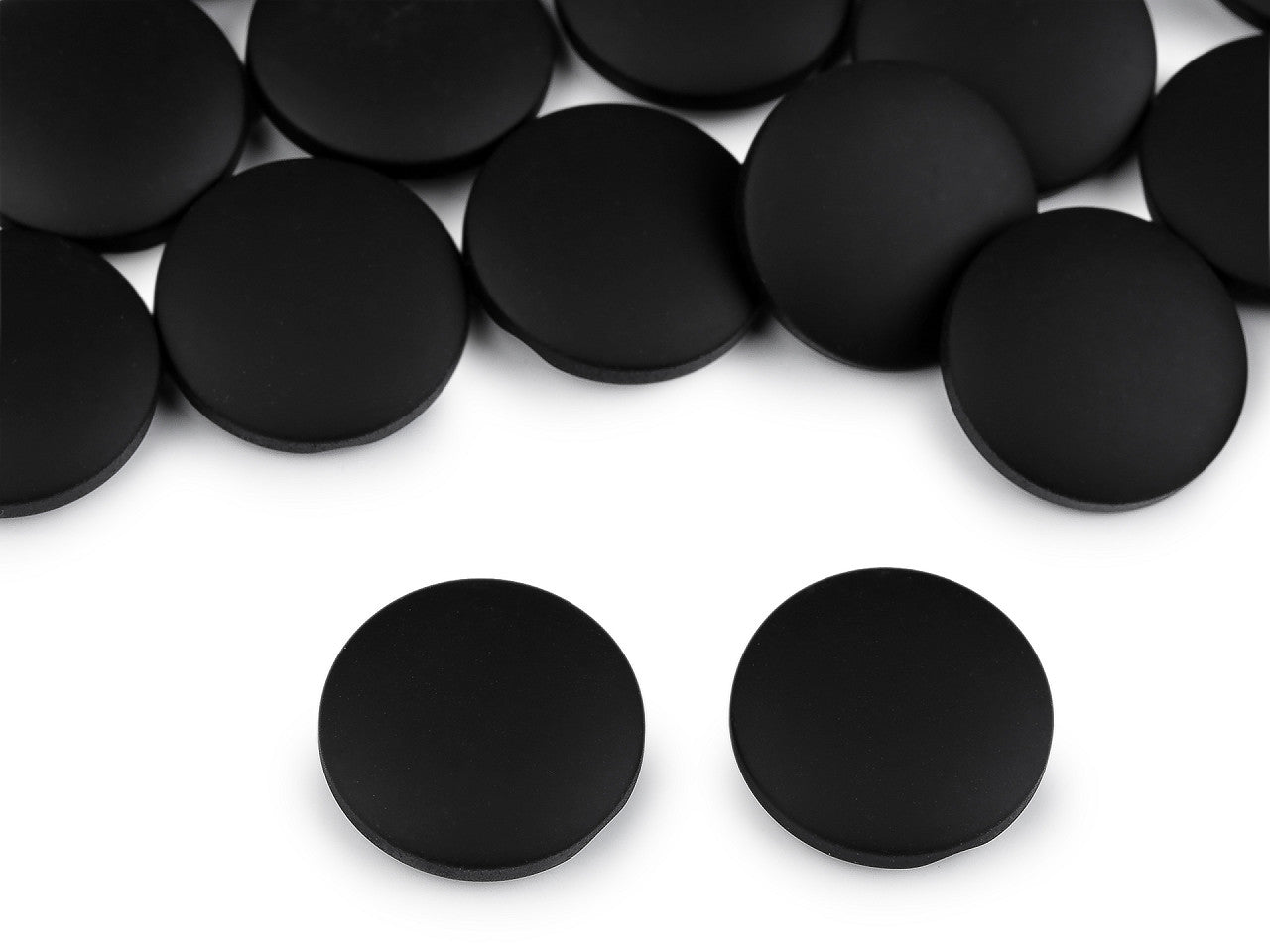 Bouton pour manteaux et vestes - effet velours, tailles 21,1mm, 25,4mm, 30,4mm - 25pc