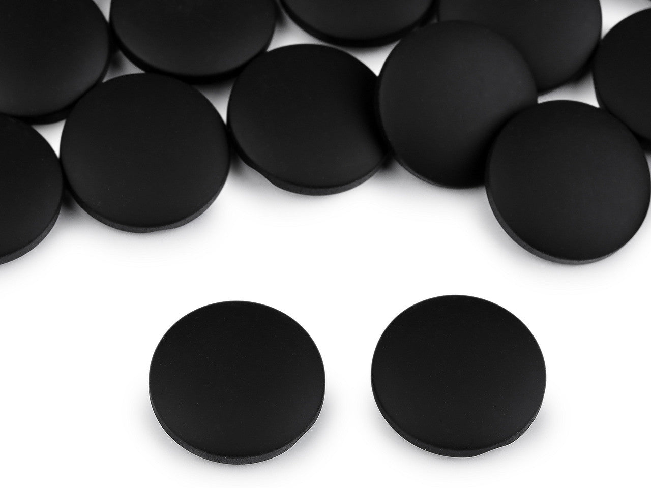 Bouton pour manteaux et vestes - effet velours, tailles 21,1mm, 25,4mm, 30,4mm - 25pc