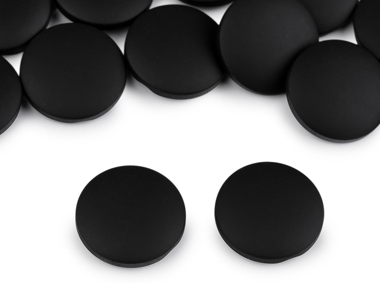 Bouton pour manteaux et vestes - effet velours, tailles 21,1mm, 25,4mm, 30,4mm - 25pc