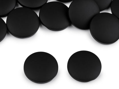 Bouton pour manteaux et vestes - effet velours, tailles 21,1mm, 25,4mm, 30,4mm - 25pc