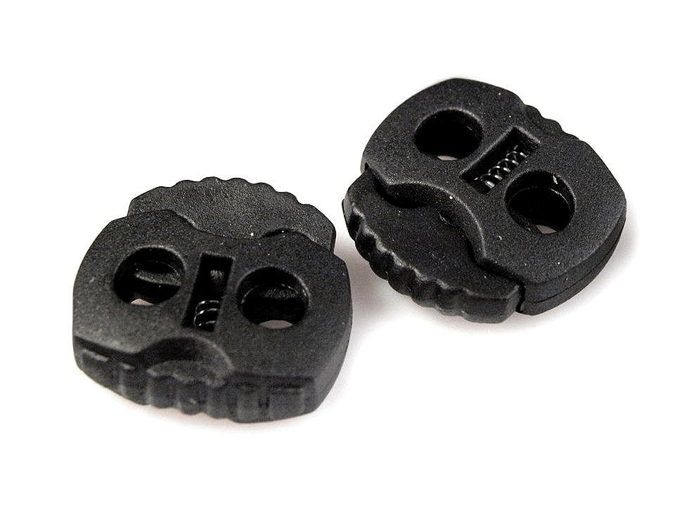 Butée de verrouillage pour cordon à 2 trous, 20 x 20 mm
