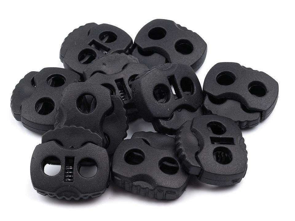 Butée de verrouillage pour cordon à 2 trous, 20 x 20 mm