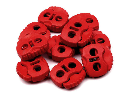 Butée de verrouillage pour cordon à 2 trous, 20 x 20 mm