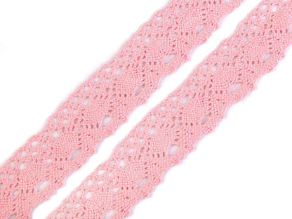 Liseré de dentelle en coton, largeur 35 mm