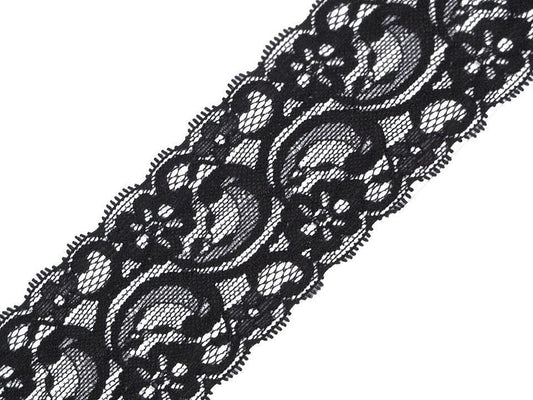 Liseré en dentelle élastique, largeur 55 mm