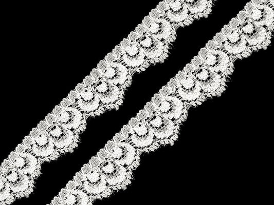 Liseré en dentelle élastique, largeur 16 mm