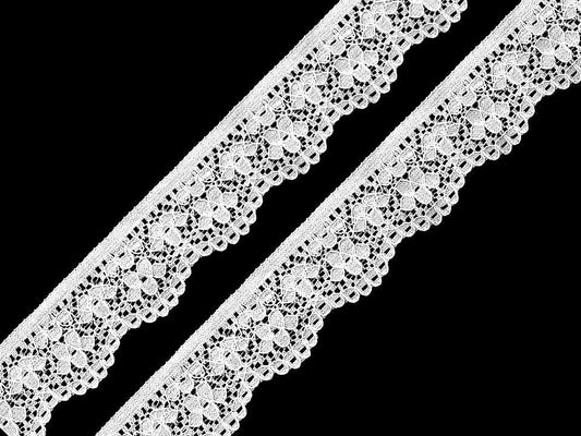 Liseré en dentelle élastique, largeur 25 mm