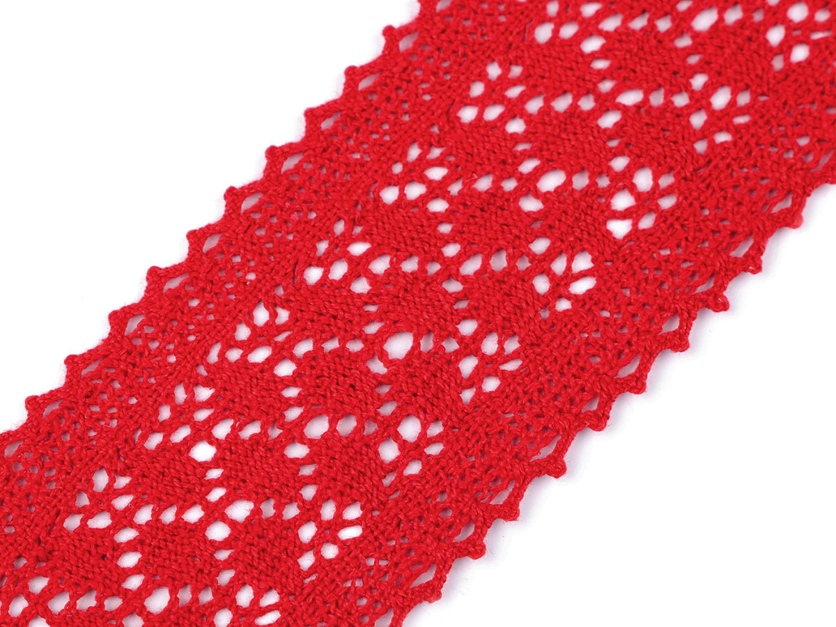 Liseré/Pièce de dentelle en coton, largeur 60 mm - 1m