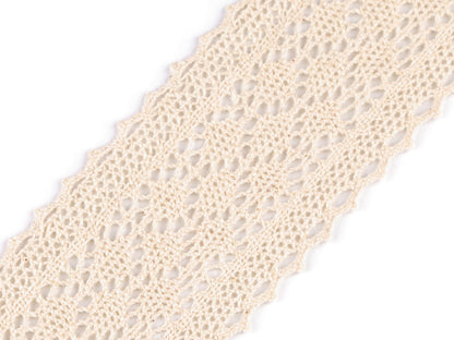 Liseré/Pièce de dentelle en coton, largeur 60 mm - 1m