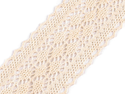Liseré/Pièce de dentelle en coton, largeur 60 mm - 1m