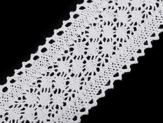 Liseré/Pièce de dentelle en coton, largeur 60 mm - 1m