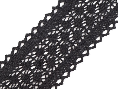 Liseré/Pièce de dentelle en coton, largeur 60 mm - 1m