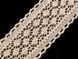 Liseré/Pièce de dentelle en coton, largeur 60 mm - 1m